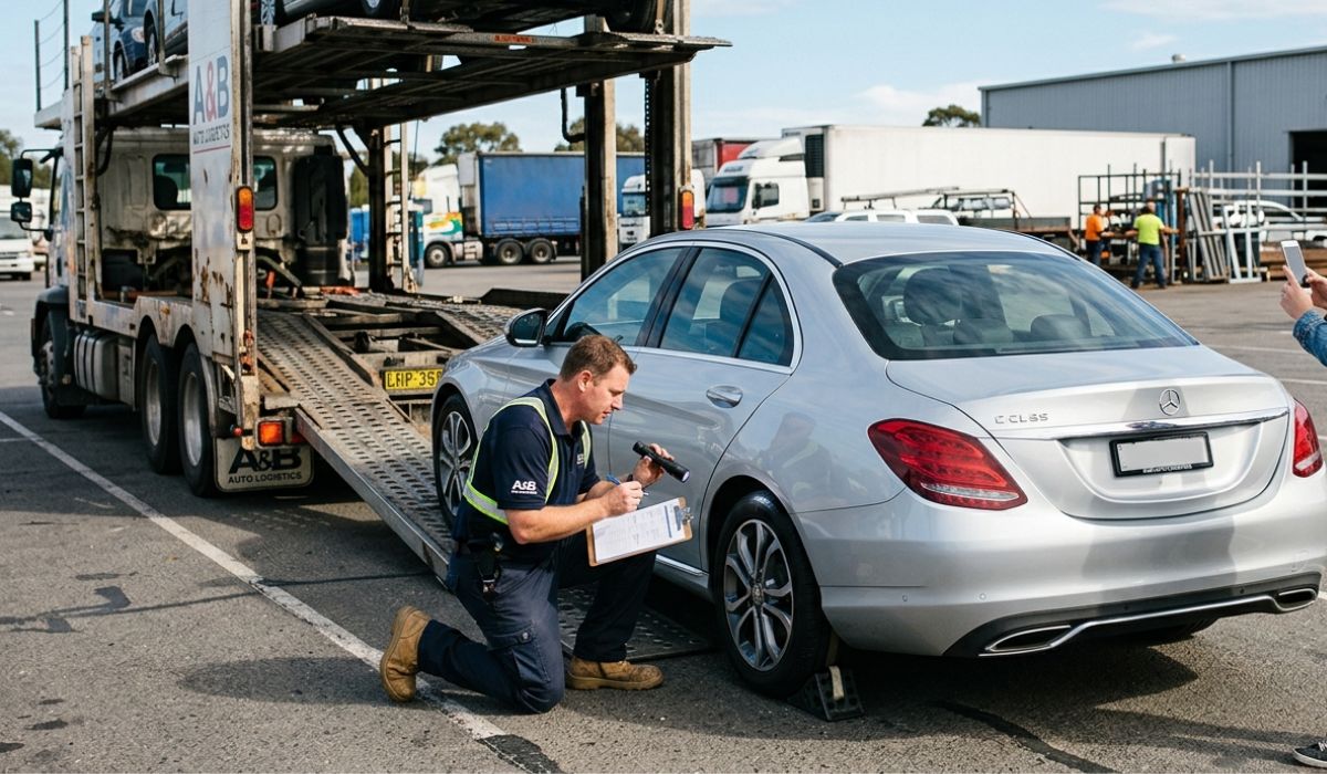 Vehicle inspection before car shipping