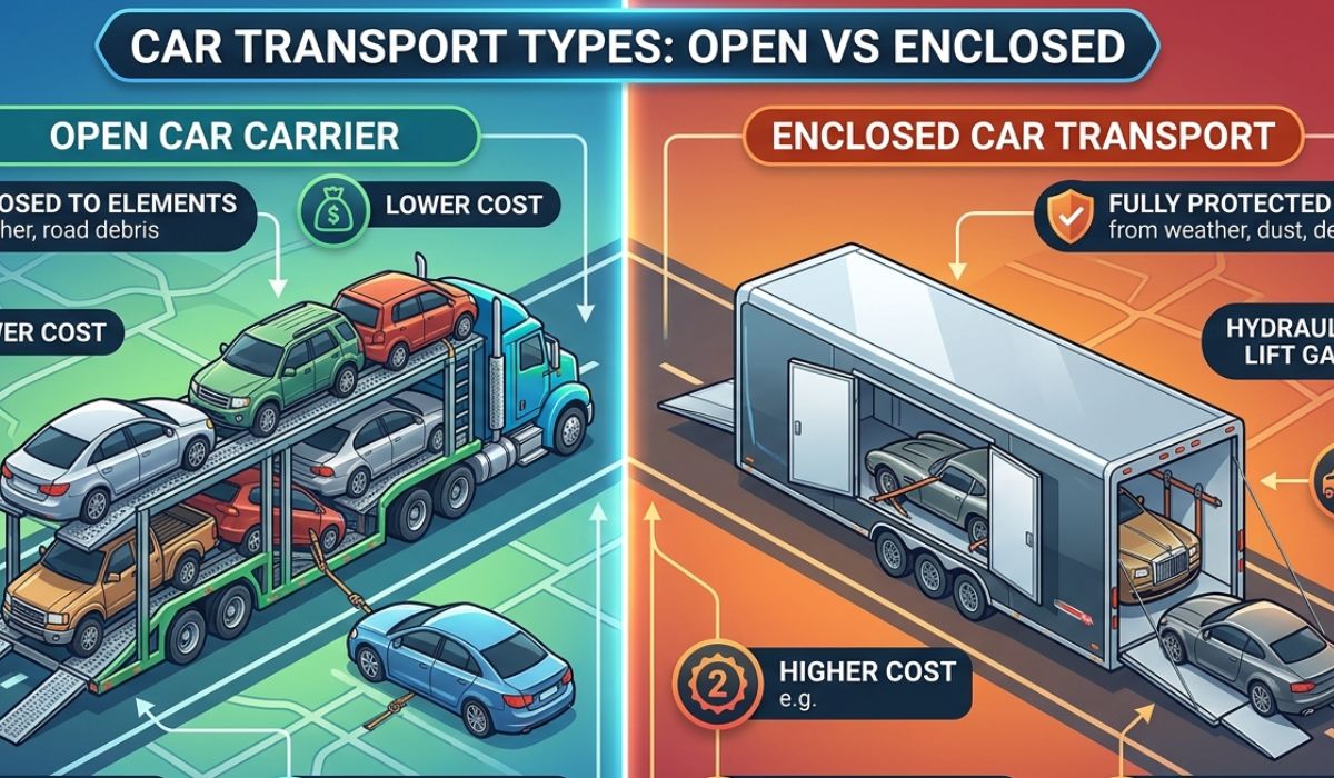 Vermont to Ohio car shipping cost guide showing open and enclosed transport pricing
