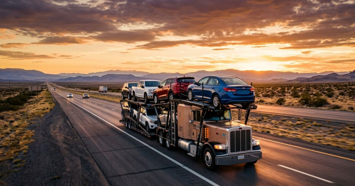 Auto transport carrier delivering vehicles safely during interstate shipping from Nashville TN