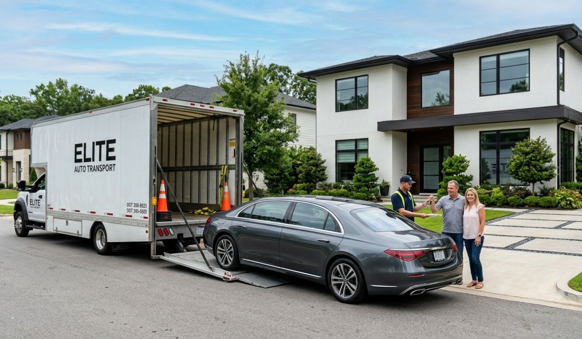 Door to door car shipping Tulsa with carrier delivering vehicle directly to customer home for convenience and safety