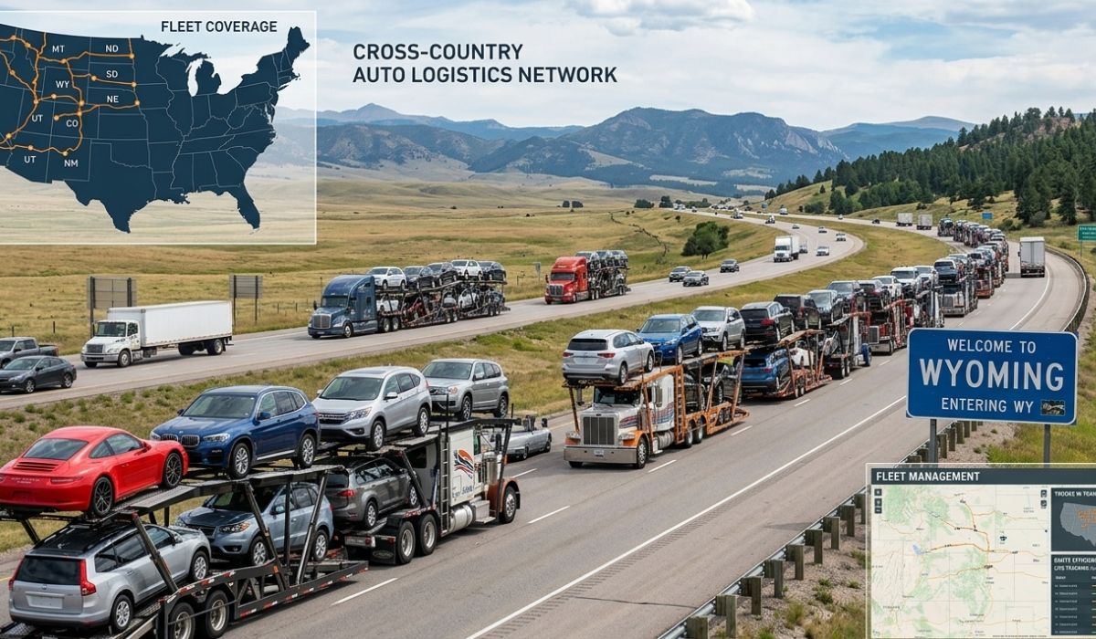 Kansas to Texas car shipping route map showing major auto transport highways and delivery paths