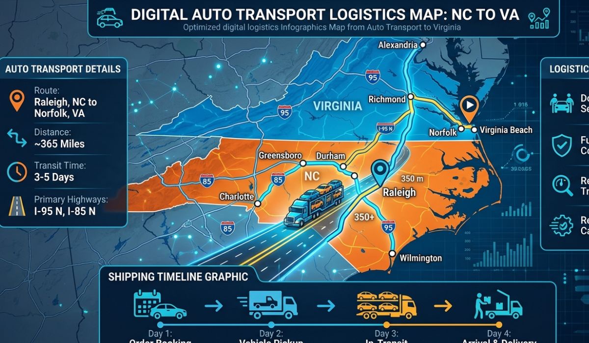 Nationwide South Carolina car shipping routes map highlighting interstate vehicle transport across USA major cities and highways