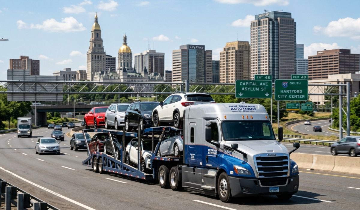 Nebraska to Florida car shipping process showing vehicle pickup, transport, and delivery by SpeedCom