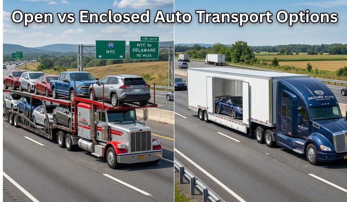Open and enclosed Scottsdale car shipping trailers providing secure vehicle transport options for customers