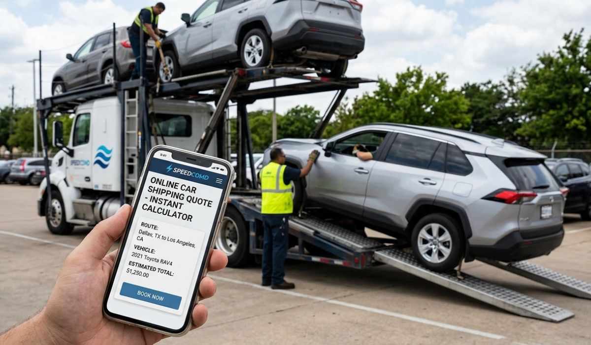 Professional driver performing car pickup service in residential area of San Jose CA for auto transport