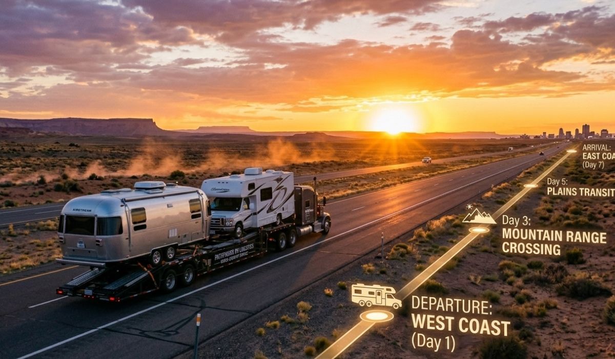 Professional Scottsdale car shipping experts loading a vehicle onto a licensed and insured transport carrier