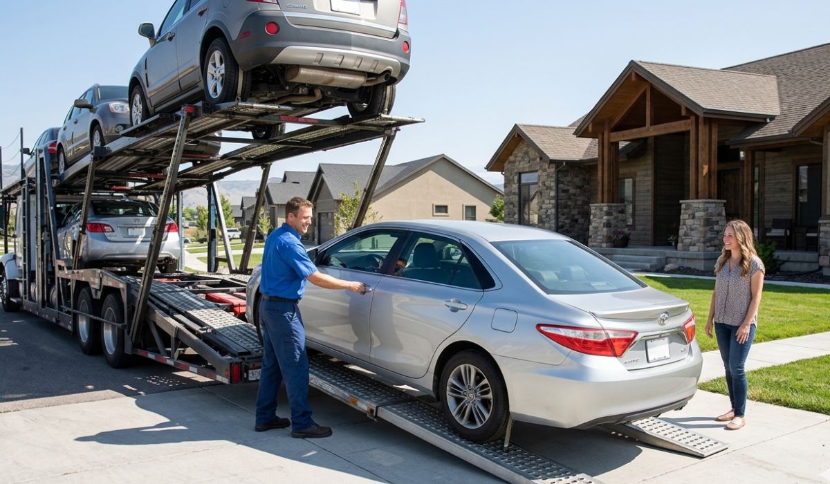 SpeedComd vehicle transport Chicago team handling vehicle pickup and delivery with insured vehicle shipping process