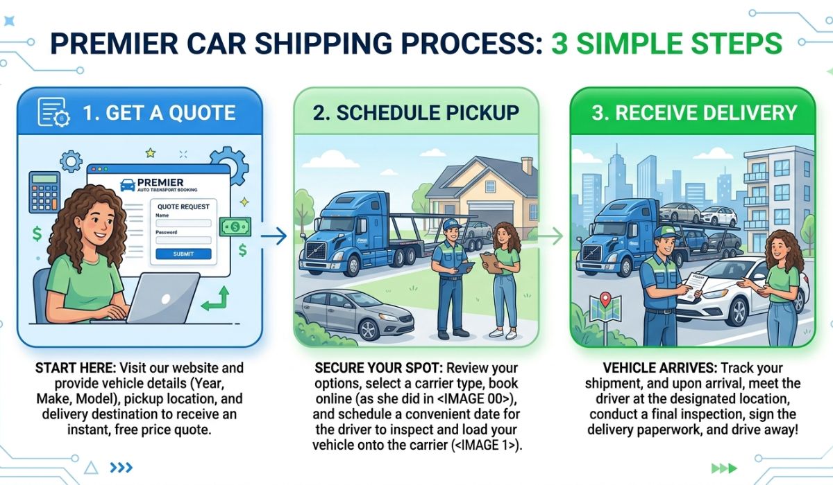 Vehicle pickup and delivery process for Lubbock car shipping with Speedcomd auto transport company