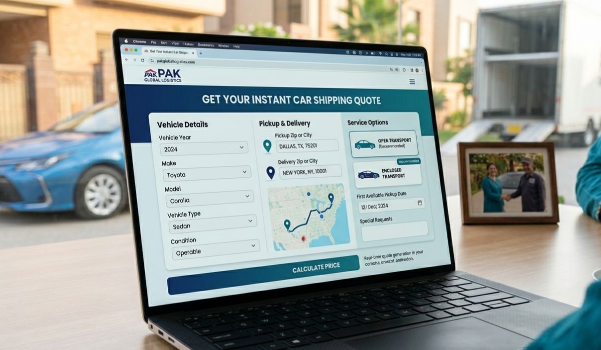 Customer requesting a free Alabama to Washington car shipping quote from SpeedComd online