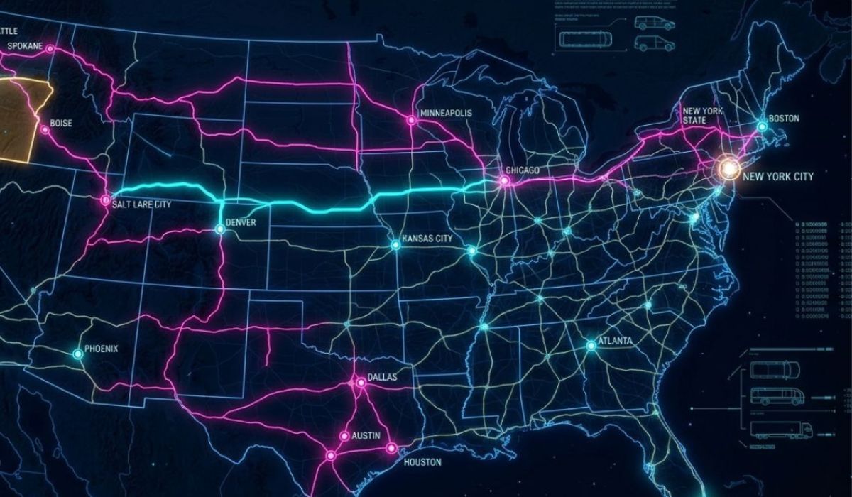 Dallas car shipping on major Texas highways connecting nationwide auto transport routes with SpeedComd