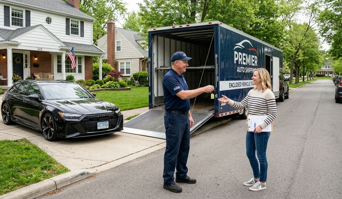 Door-to-door Maine to California car shipping service by SpeedComd delivering a vehicle safely to its destination