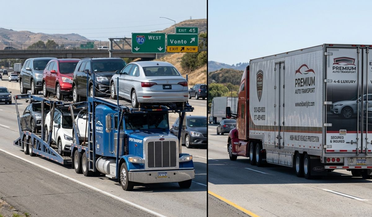 Open and enclosed Arkansas to Indianapolis car shipping options offered by SpeedComd