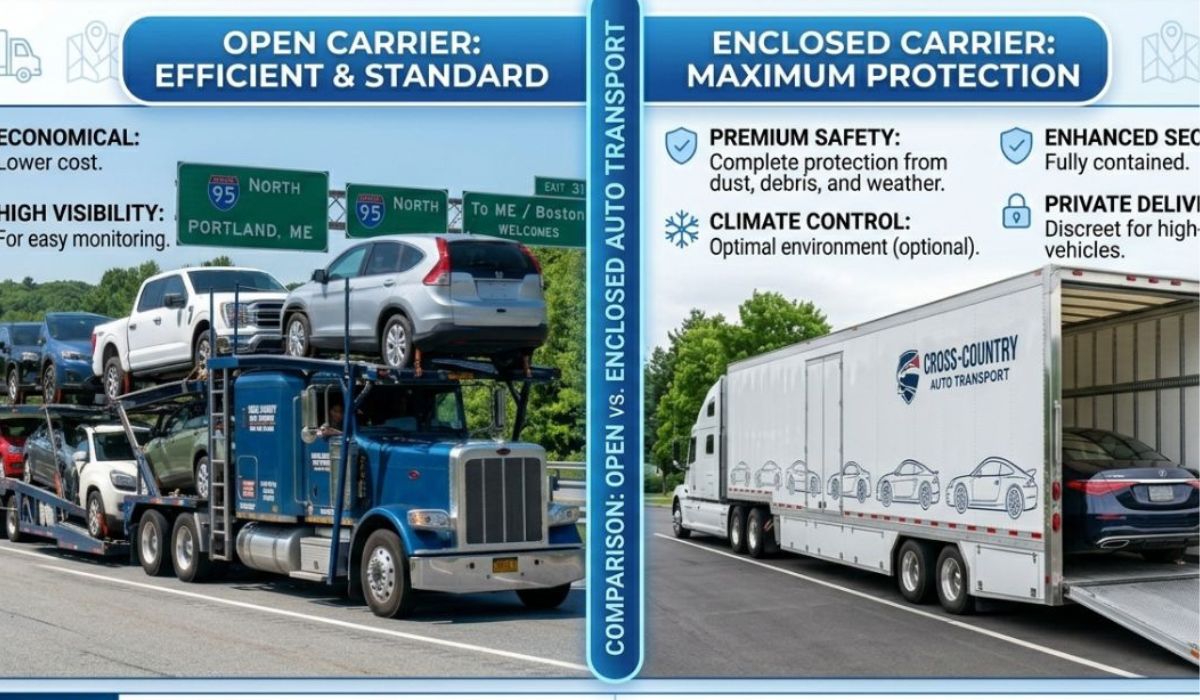 Open and enclosed Dallas car shipping services by SpeedComd for safe nationwide vehicle transport