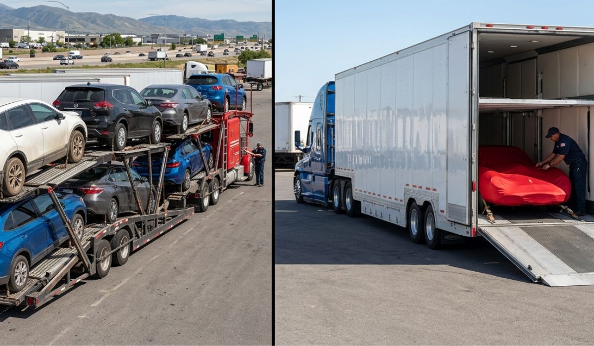 SpeedComd providing San Bernardino auto transport with open and enclosed car shipping services for nationwide delivery.