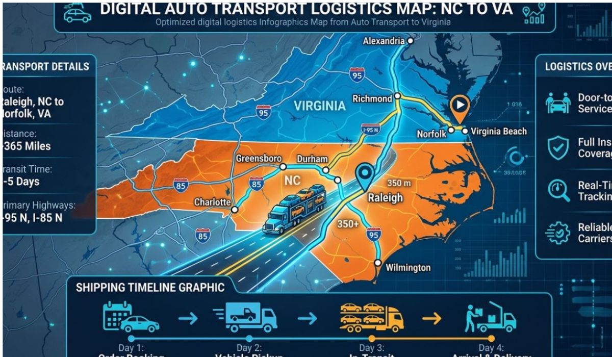 Washington to California car shipping route map from Seattle to Los Angeles and other major cities