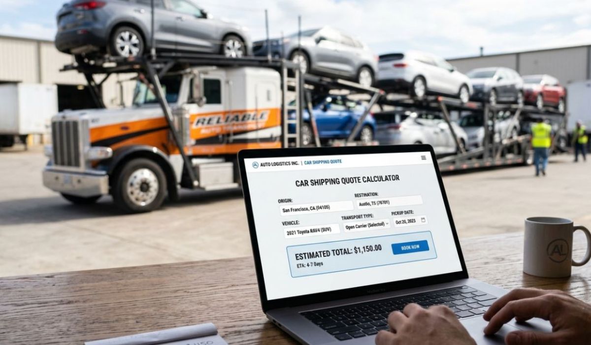 Map showing popular Miami car shipping routes for nationwide vehicle transportation and relocation services