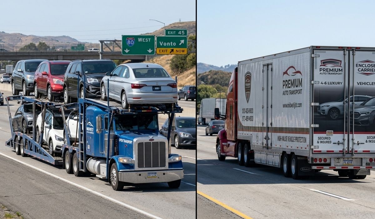 Open and enclosed car shipping from West Virginia to California