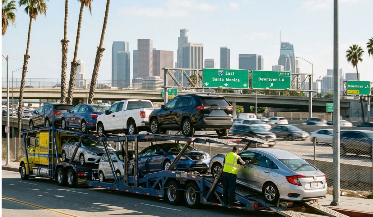 Vehicle pickup in New York prepared for Utah car delivery